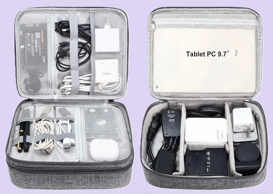 Sacoche de rangement à câbles