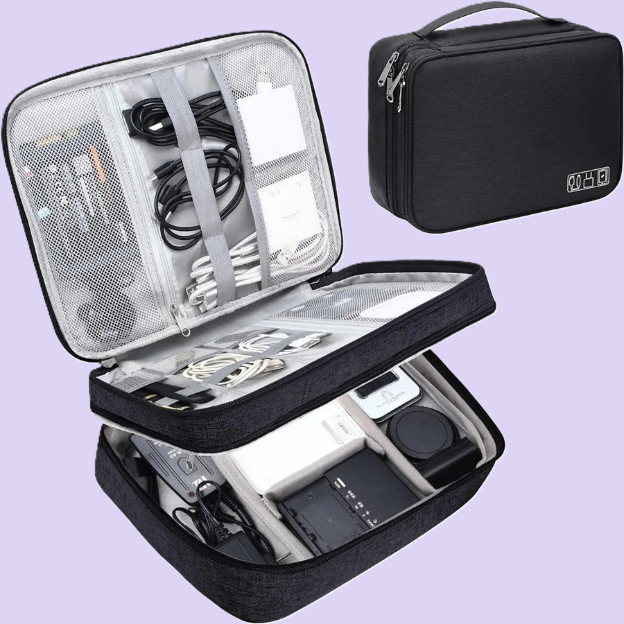 Sacoche de rangement à câbles